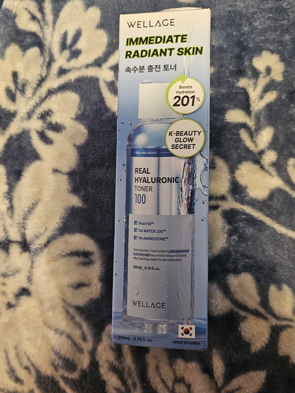 Wella Immediate Radiant Skin Toner — Blue and Silver Bottle